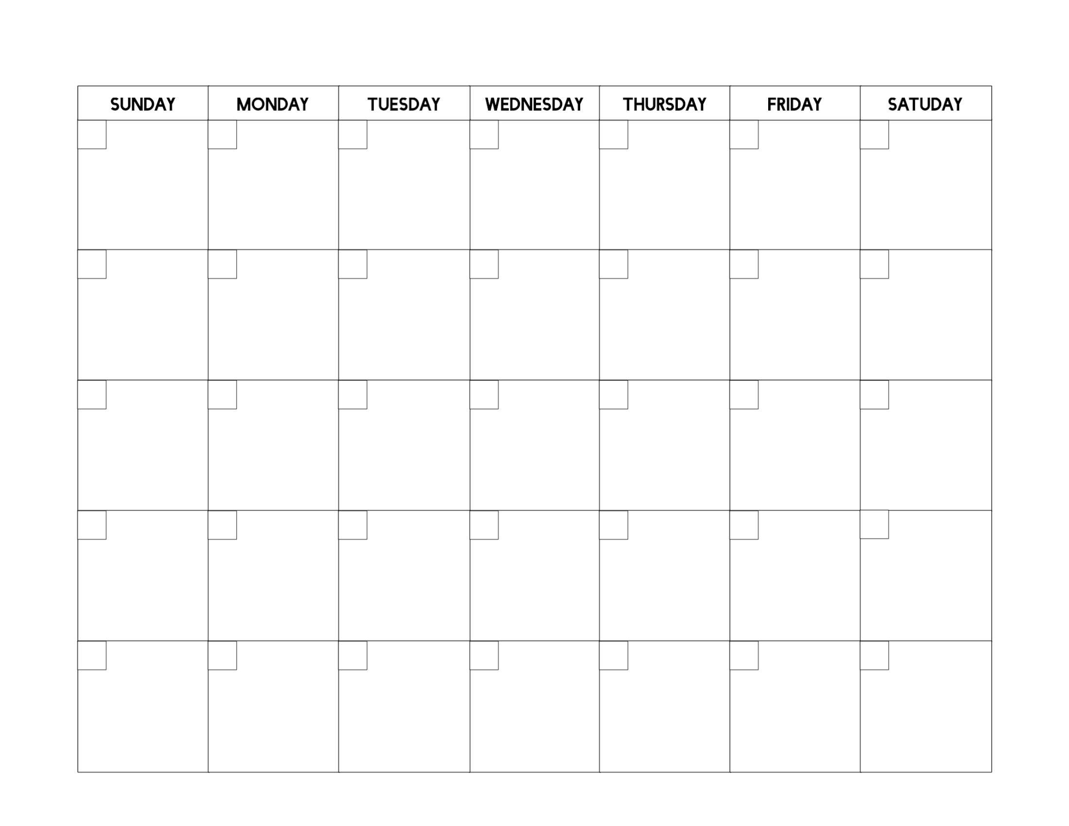 Free Printable Blank Calendar Templates – Dalep.midnightpig.co Within Blank Calander Template