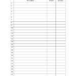 Free Printable Blank Checklist Template with Blank Checklist Template Pdf