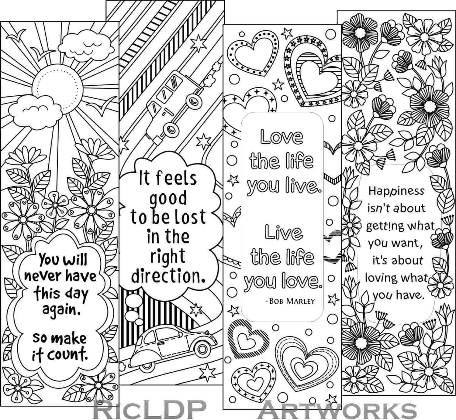 Free Printable Coloring Bookmarks Templates Free Coloring With Regard To Free Blank Bookmark Templates To Print