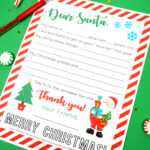 Free Printable Letter To Santa – Happiness Is Homemade Intended For Blank Letter Writing Template For Kids