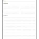 Free Printable Recipe Pages - Calep.midnightpig.co with regard to Full Page Recipe Template For Word