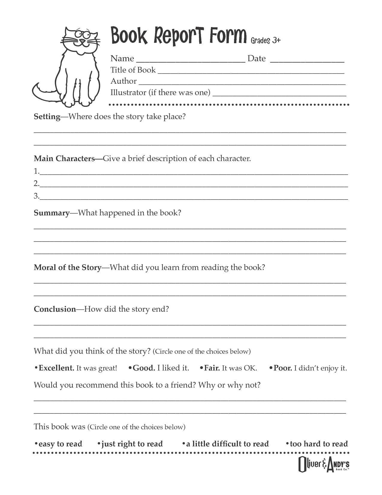 Free Research Paper Grader 1St Grade Writing | Ceolpub Throughout 1St Grade Book Report Template
