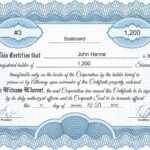 Free Share Certificate – Falep.midnightpig.co Inside Blank Share Certificate Template Free