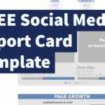 Free Social Media Report Card Template (Photoshop .psd With Regard To Free Social Media Report Template