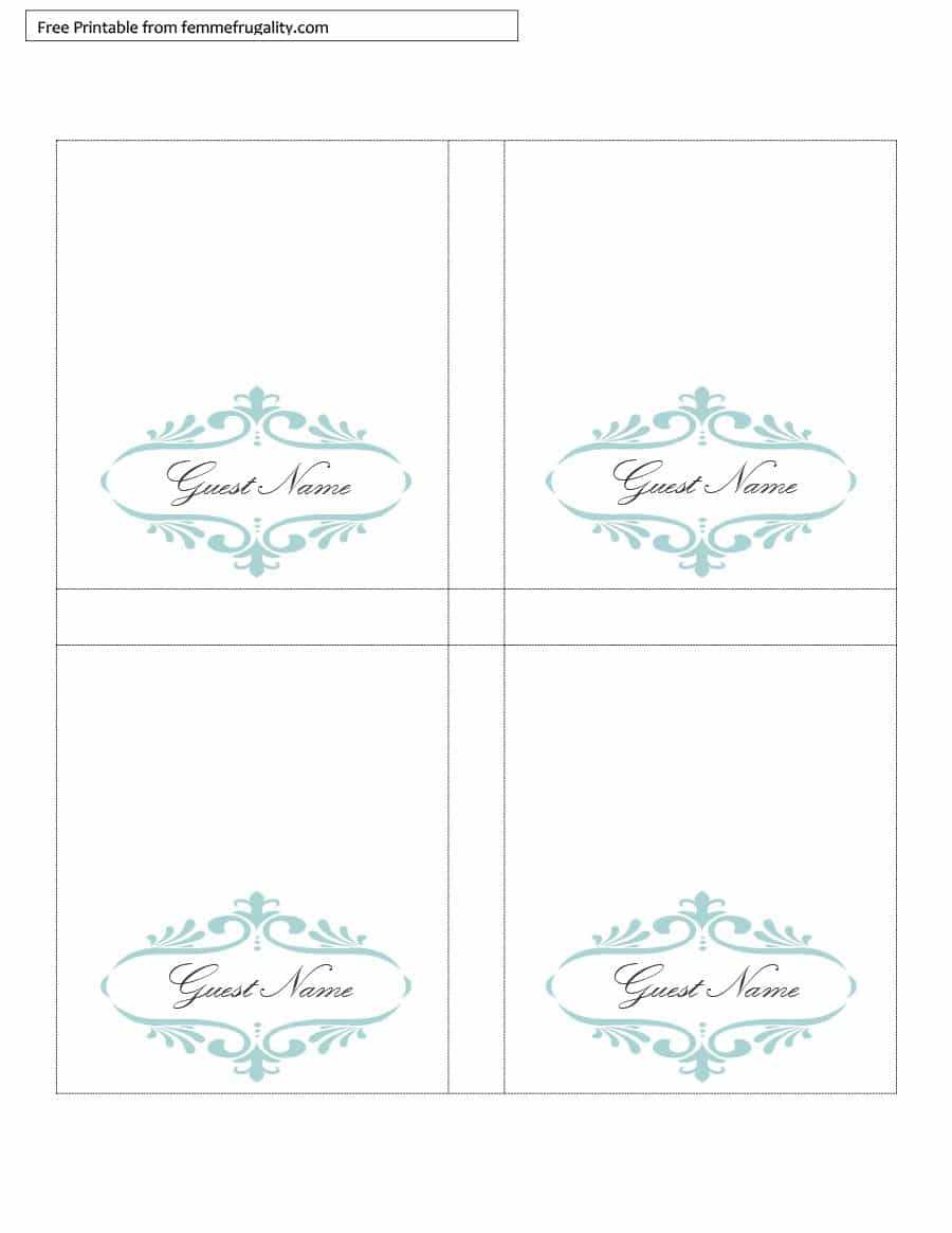 Free Table Tent Template – Calep.midnightpig.co For Tent Card Template Word