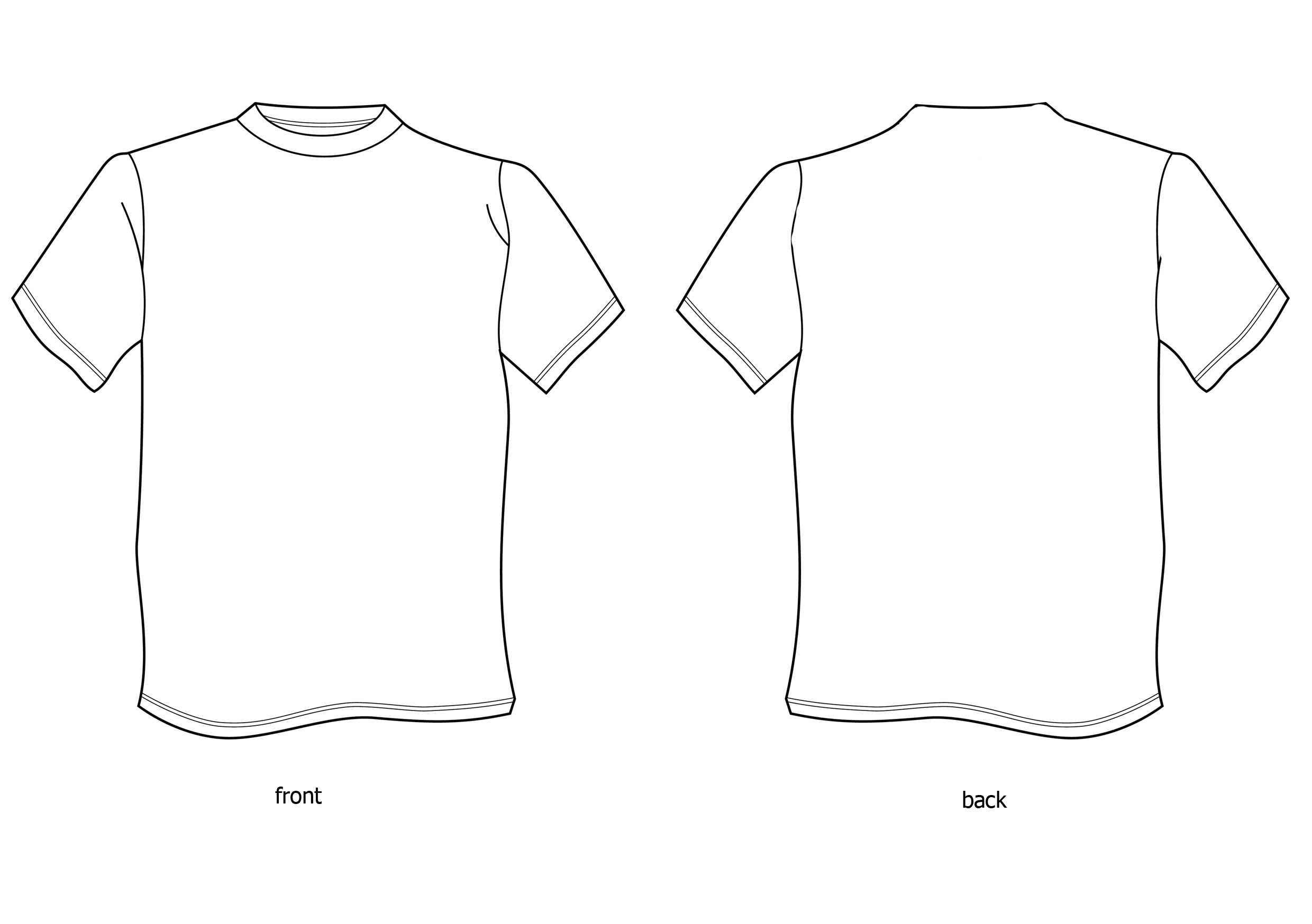 Free Tshirt Template, Download Free Clip Art, Free Clip Art Within Blank Tshirt Template Printable