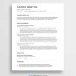 Free Word Resume Templates – Free Microsoft Word Cv Templates Pertaining To How To Get A Resume Template On Word