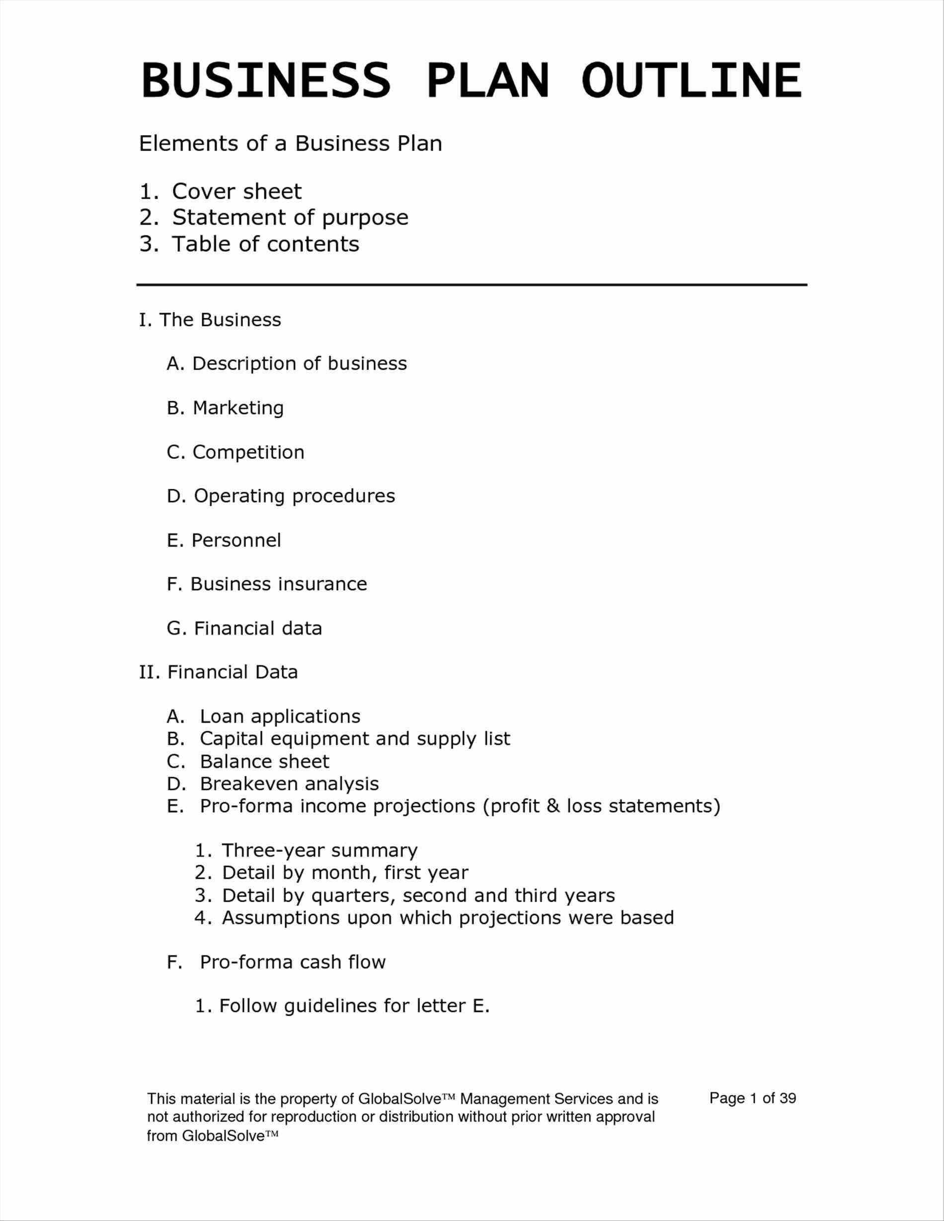 Free Word Template For Business Plan Sample Excel Example With Regard To Free Standard Operating Procedure Template Word 2010