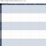 Free Work Schedule Templates For Word And Excel |Smartsheet Pertaining To Blank Monthly Work Schedule Template