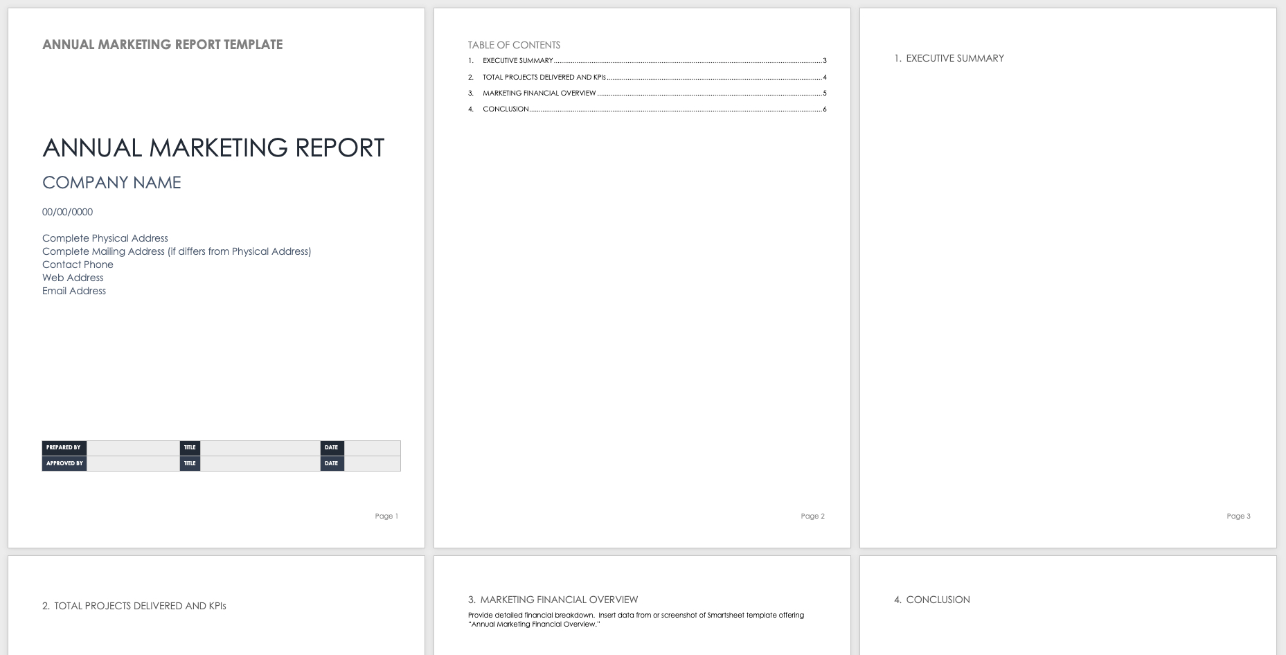 Free Year End Report Templates | Smartsheet For Annual Financial Report Template Word