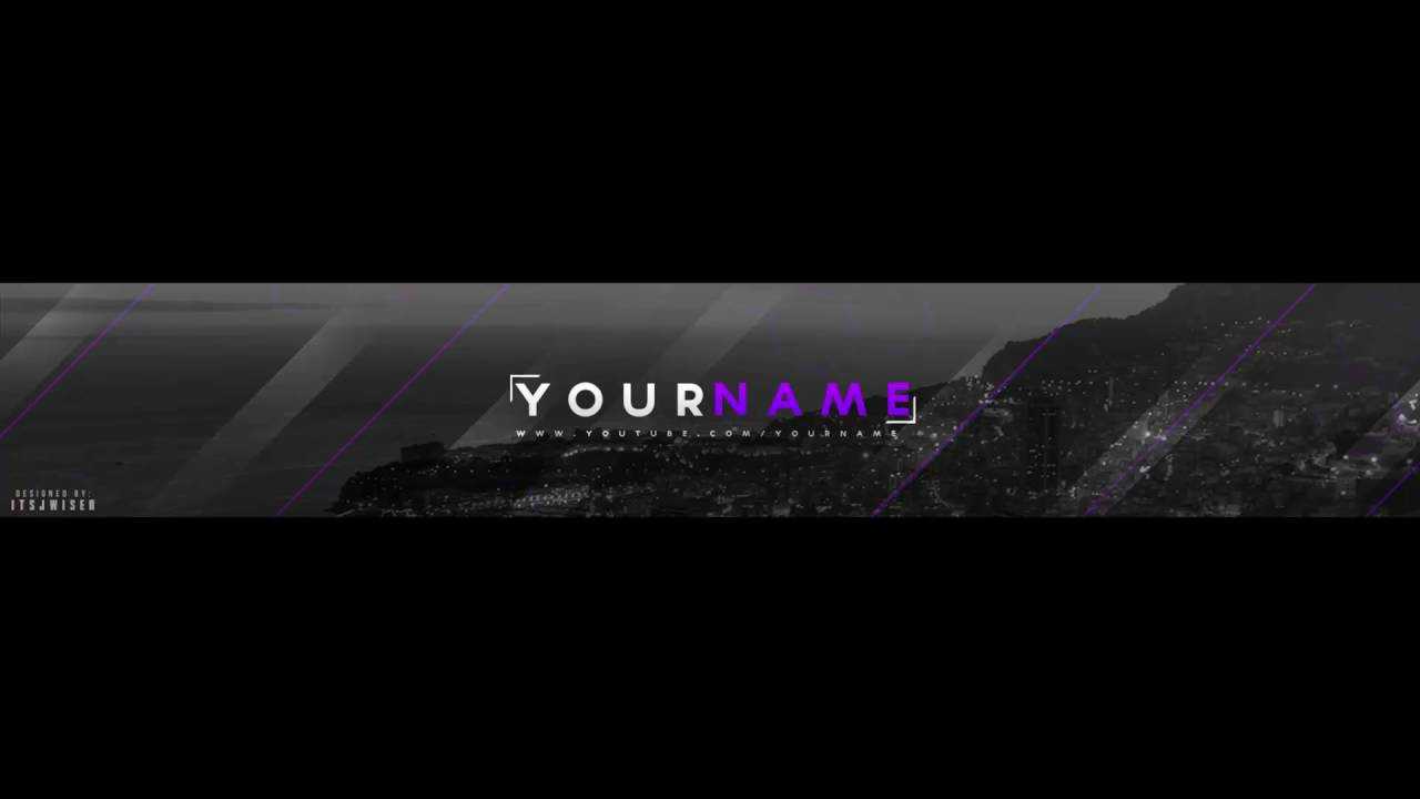 Free Youtube Banner Template(Adobe Photoshop)  By: Itsjwiser Regarding Adobe Photoshop Banner Templates