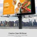 Freepiker | Food & Restaurant Billboard Outdoor Banner Inside Outdoor Banner Template