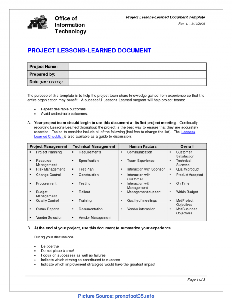 Fresh Project Management Lessons Learned Report Lessons intended for ...