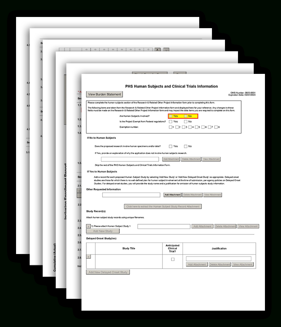G.500 – Phs Human Subjects And Clinical Trials Information Regarding Dsmb Report Template