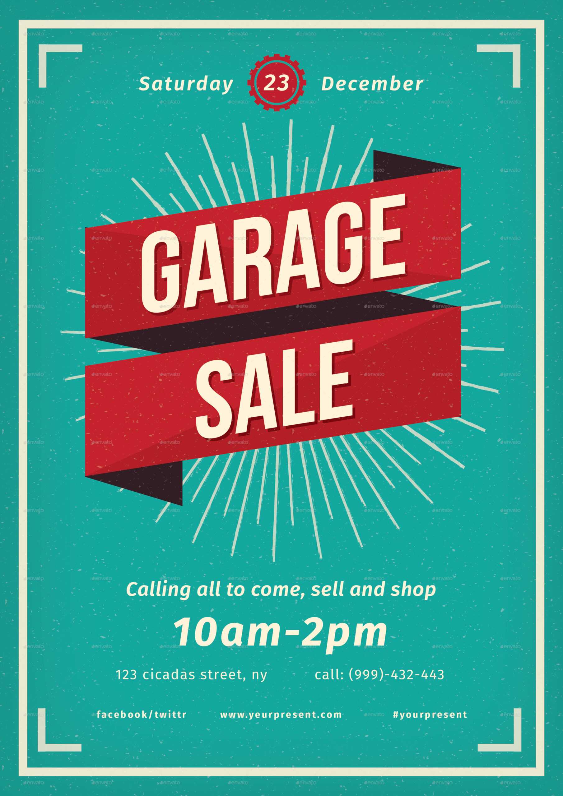 Garage Sale Flyer – Falep.midnightpig.co With Yard Sale Flyer Template Word