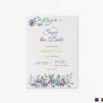 Garden Save The Date Card Template Within Save The Date Templates Word