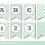 Glamorous Baby Shower Banner Template Luxury Mint Green And Pertaining To Baby Shower Banner Template