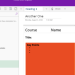Go Digital With Cornell Note Taking And The Onenote App Regarding Note Taking Template Word