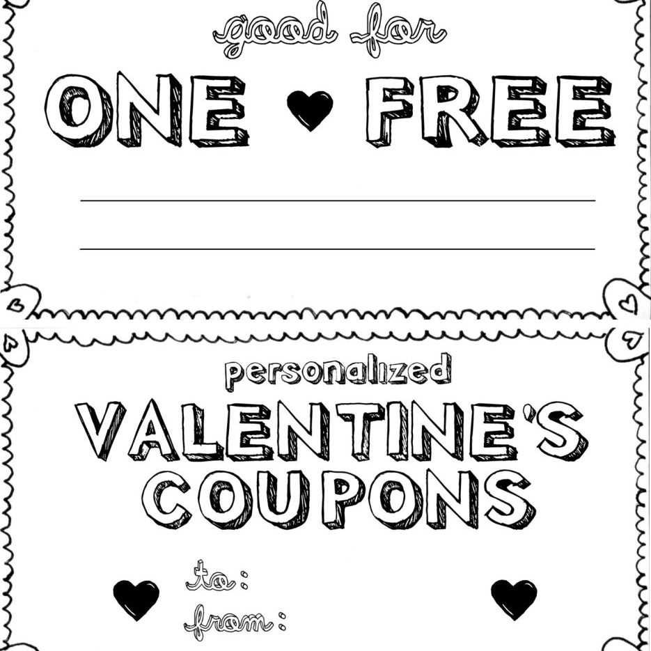 Good For One Free Coupon Template – Calep.midnightpig.co In Blank Coupon Template Printable