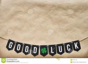 Good Luck Banner Lettering Stock Image. Image Of Preparation inside Good Luck Banner Template