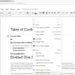 Google Docs – Create A Table Of Contents With Page Numbers Or Links In Contents Page Word Template