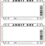 Gorgeous Printable Movie Tickets Template | Coleman Blog Inside Blank Admission Ticket Template