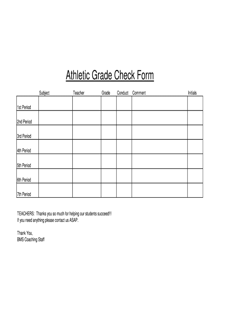 Grade Check – Fill Online, Printable, Fillable, Blank With Regard To Editable Blank Check Template