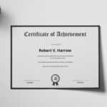 Graduation Achievement Certificate Template For Graduation Certificate Template Word