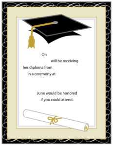 Graduation Template Word - Dalep.midnightpig.co in Graduation Invitation Templates Microsoft Word