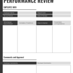 Gray Quarterly Performance Review Template For Quarterly Status Report Template
