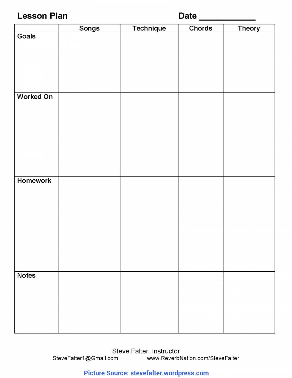 Great Preschool Curriculum Web Examples Blank Curriculum Map Pertaining To Blank Curriculum Map Template
