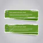 Grungy Vector Green Badges – Banners With Worn Out Paint With Regard To Staples Banner Template