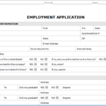 Handout – Employment Application With Employment Application Template Microsoft Word