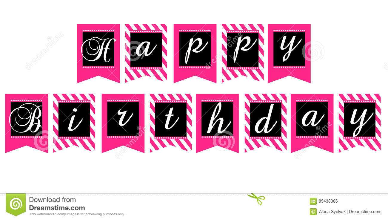 Happy Birthday Banner Design Printable – Yeppe Within Free Printable Happy Birthday Banner Templates