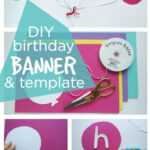 Happy Birthday Banner Diy Template – Birthday Decor Intended For Diy Party Banner Template