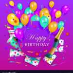 Happy Birthday Banner Poster Template Pertaining To Free Happy Birthday Banner Templates Download