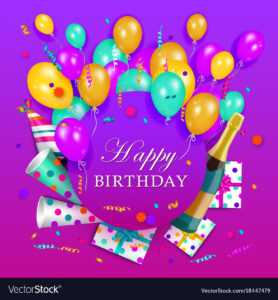 Happy Birthday Banner Poster Template pertaining to Free Happy Birthday Banner Templates Download