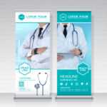 Healthcare And Medical Roll Up Design, Standee And Banner Regarding Medical Banner Template