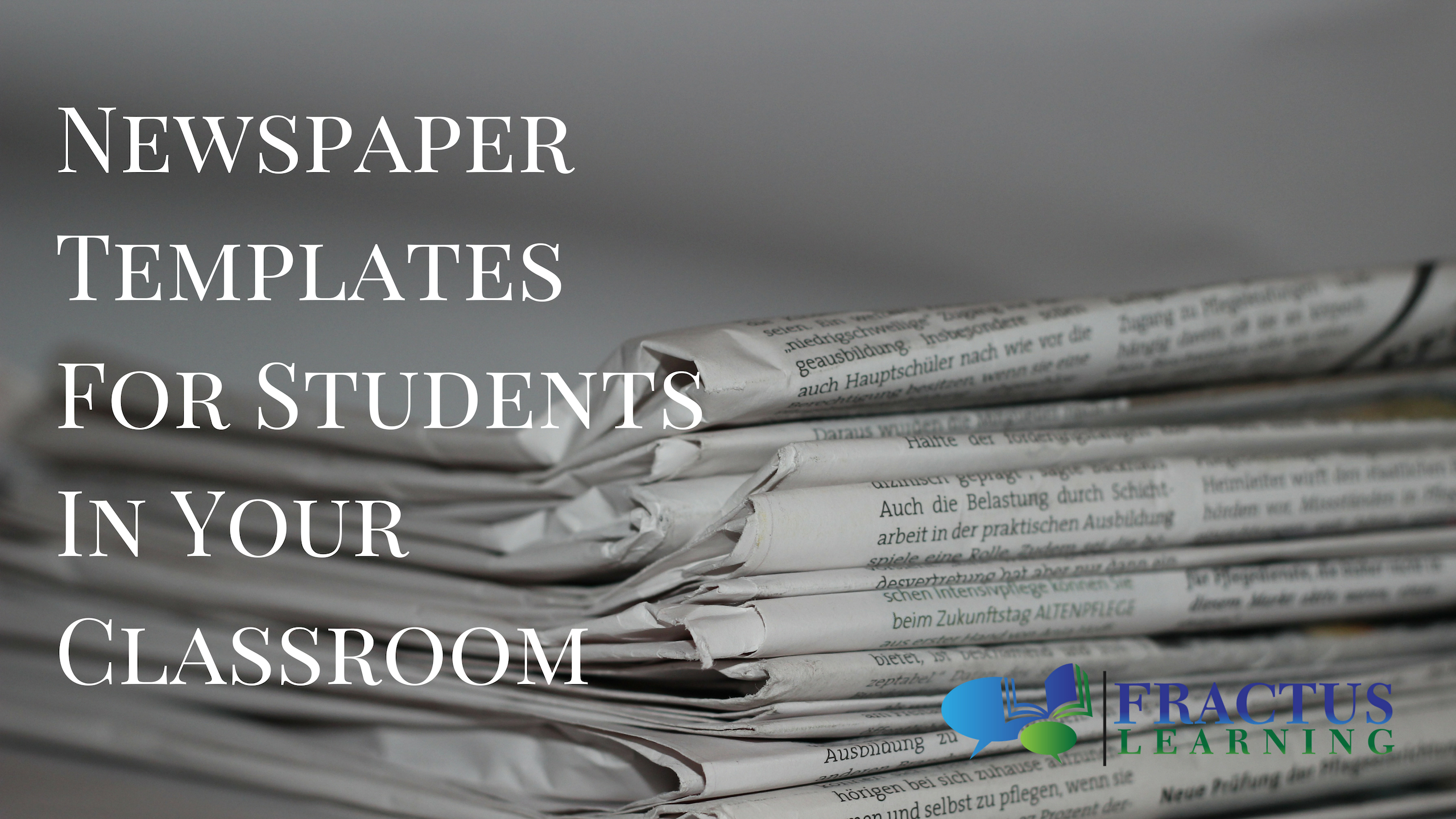 Helpful Newspaper Templates For Students In Your Classroom With Blank Newspaper Template For Word