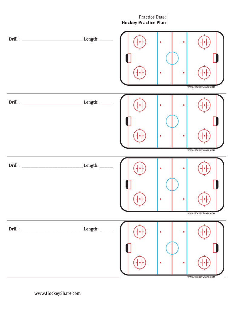Hockey Practice Plan Template – Fill Online, Printable Within Blank Hockey Practice Plan Template