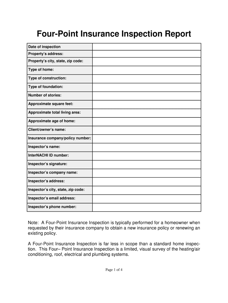 Home Inspection Forms - Fill Online, Printable, Fillable Intended For Home Inspection Report Template