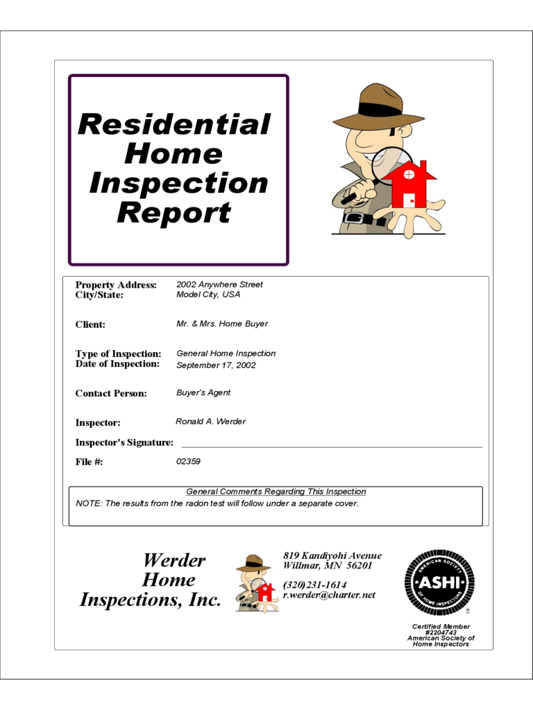 Home Inspection Report – 3 Free Templates In Pdf, Word Intended For Home Inspection Report Template Pdf