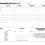 Homework Worksheet Templates For Teachers | Printable For Nursing Assistant Report Sheet Templates