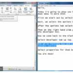 How To Add A Drop Down Menu In Microsoft Word 2010 Pertaining To Word 2010 Templates And Add Ins