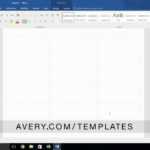 How To Add A Page To A Built In Avery® Template In Microsoft® Word® In 33 Up Label Template Word