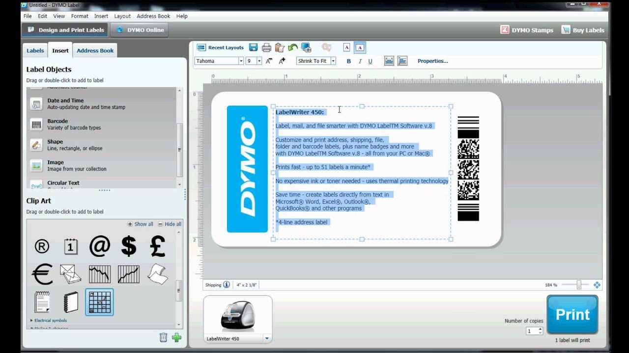 How To Build Your Own Label Template In Dymo Label Software? Regarding Dymo Label Templates For Word