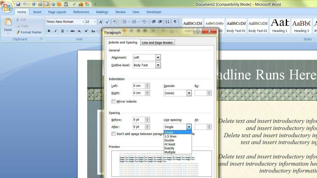 How To Change The Default Template In Microsoft Word For How To Insert Template In Word