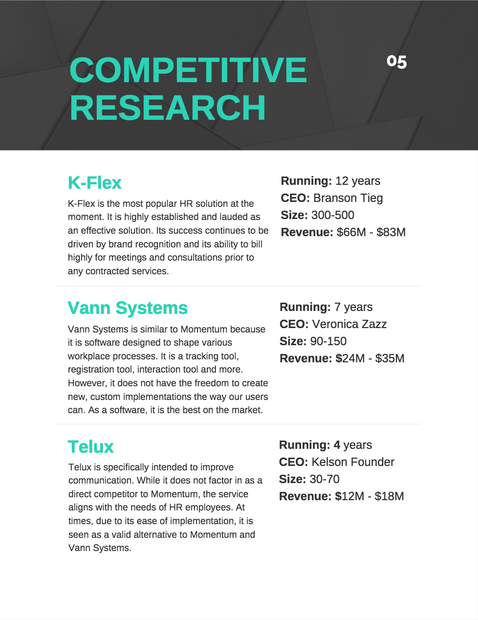 How To Create A Competitor Analysis Report (Templates Regarding Company Analysis Report Template