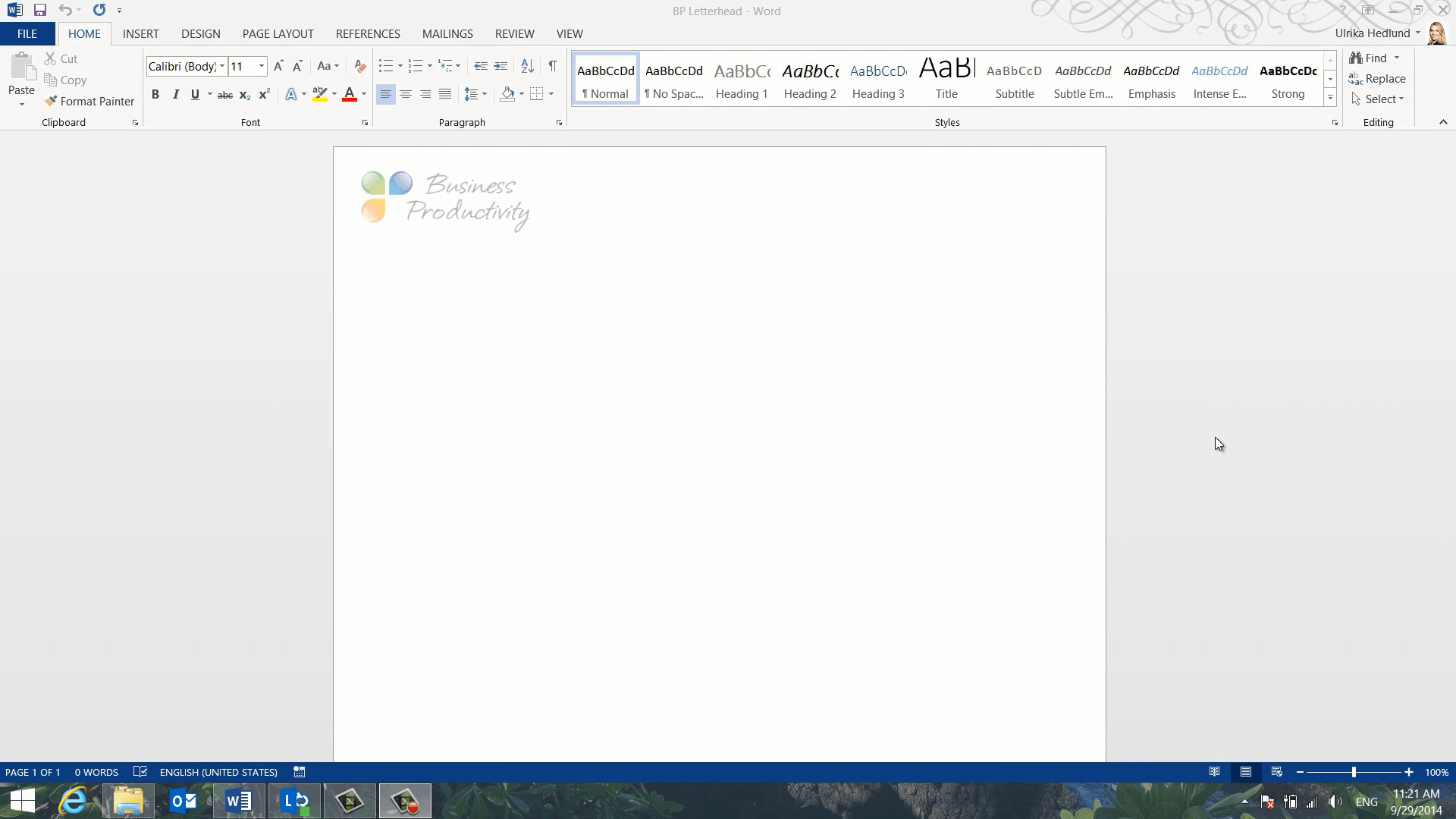 How To Create A Professional Letterhead In Word 2013? | How Within Header Templates For Word