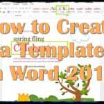 How To Create A Template In Word 2013 with regard to How To Create A Template In Word 2013